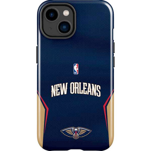NBA New Orleans Pelicans Jersey iPhone 15 Impact Case